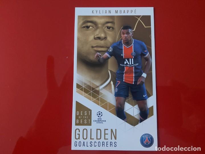 Cromos de F&uacute;tbol: 96-KYLIAN MBAPPE PSG-GOLDEN GOALSCORERS- BEST OF THE BEST 2021 CHAMPIONS LEAGUE TOPPS