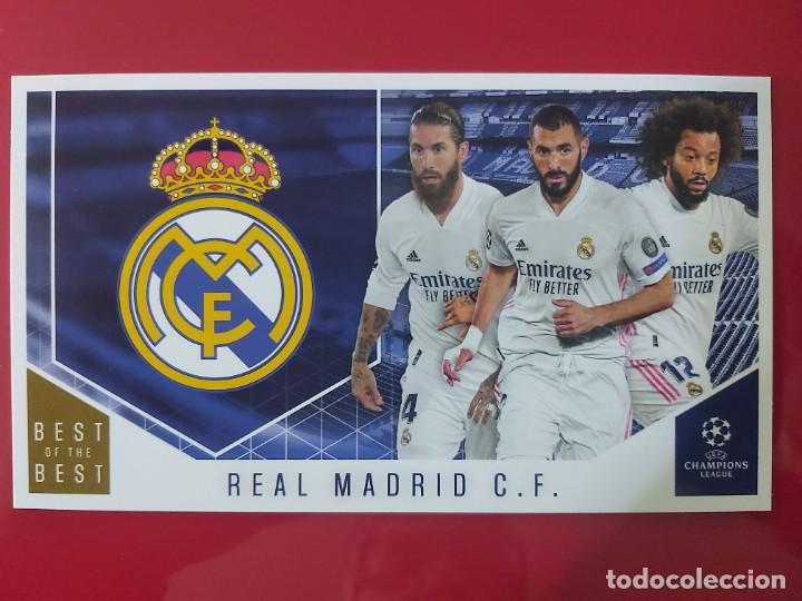Cromos de F&uacute;tbol: 118-REAL MADRID-CLUB CARDS- BEST OF THE BEST 2021 CHAMPIONS LEAGUE TOPPS-SERGIO RAMOS...
