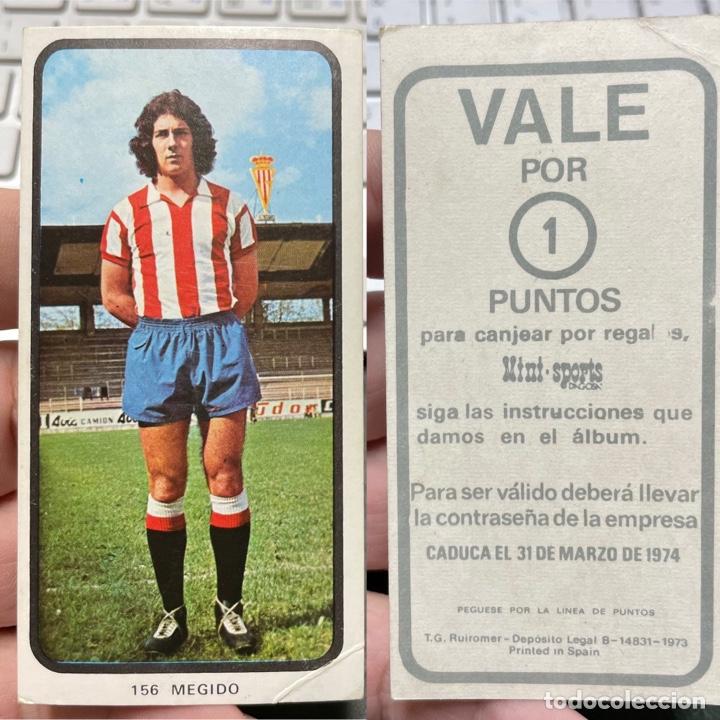 Cromos de F&uacute;tbol: Cromo 156 Megido Sporting Gij&oacute;n Campeonatos Nacionales 1973 1974 73 74 Ruiz Romero