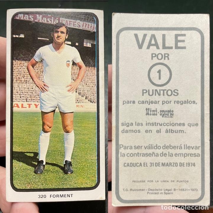 Cromos de F&uacute;tbol: Cromo 320 Forment Valencia Campeonatos Nacionales 1973 1974 73 74 Ruiz Romero