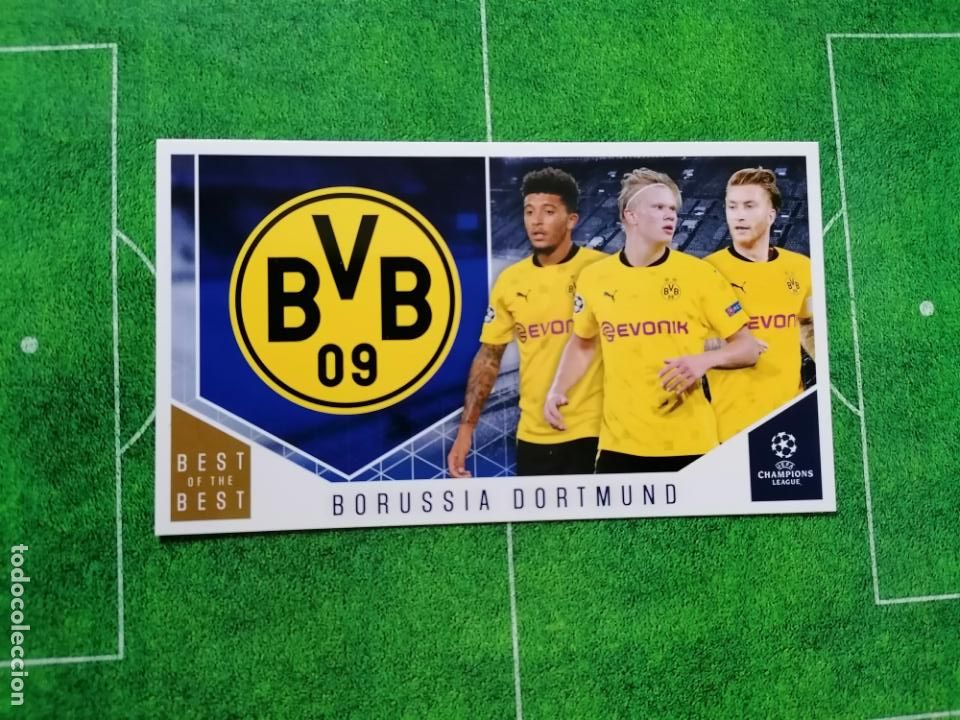 Cromos de F&uacute;tbol: 104 BORUSSIA DORTMUND HAALAND REUS BEST OF THE BEST CHAMPIONS LEAGUE TOPPS 2020 2021 20 21
