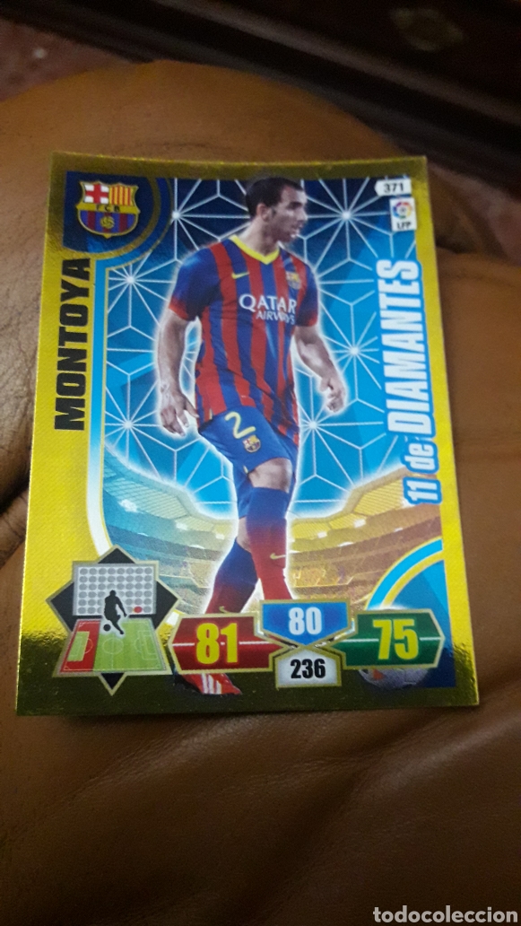 Figurine di Calcio: Panini Adrenalyn 2013 2014 13 14 371 Montoya Barcelona 11 diamantes versi&oacute;n
