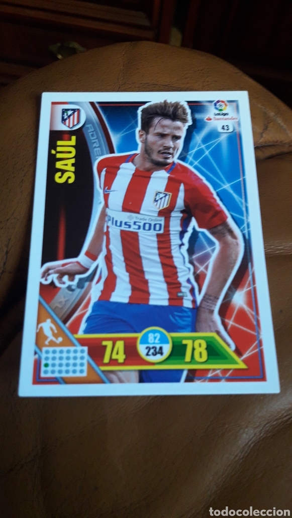 Fu&szlig;ball-Sticker: Panini Adrenalyn 2016 2017 16 17 43 Sa&uacute;l Atl&eacute;tico de Madrid