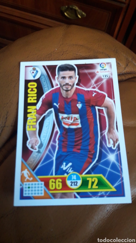 Cromos de f&uacute;tbol: Panini Adrenalyn 2016 2017 16 17 135 Fran Rico Eibar