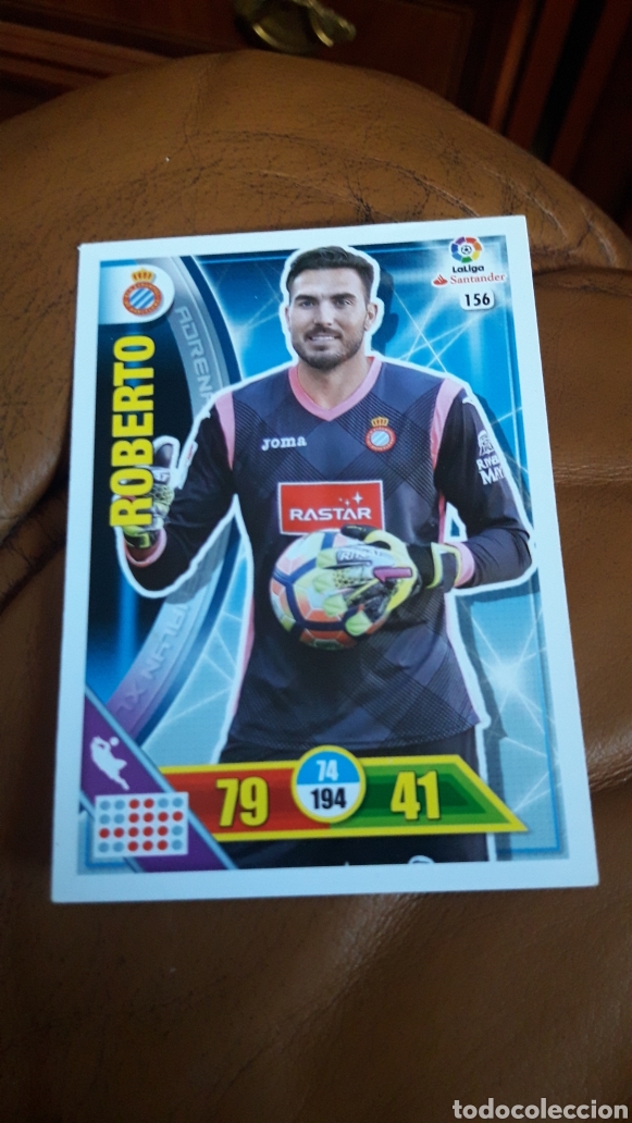 Fu&szlig;ball-Sticker: Panini Adrenalyn 2016 2017 16 17 156 Roberto Espanyol