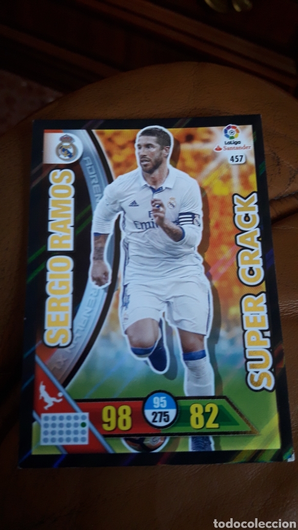 Cromos de F&uacute;tbol: Panini Adrenalyn 2016 2017 16 17 457 Sergio Ramos Real Madrid supercrack