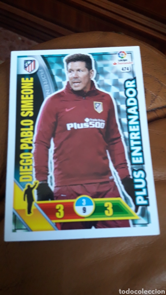 Fu&szlig;ball-Sticker: Panini Adrenalyn 2016 2017 16 17 474 Simeone Atl&eacute;tico de Madrid