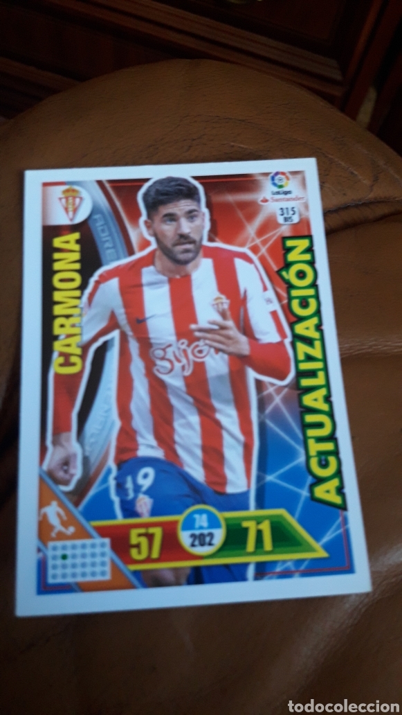 Cromos de F&uacute;tbol: Panini Adrenalyn 2016 2017 16 17 315 bis Carmona Sporting de Gij&oacute;n actualizacion