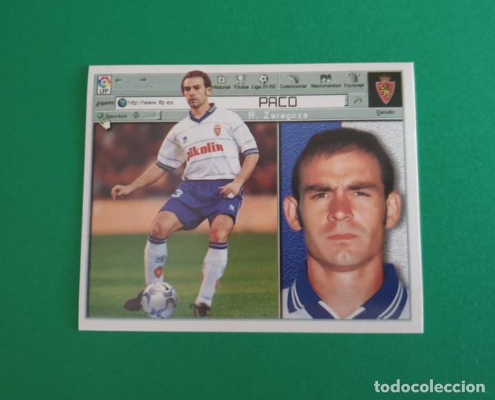 Cromos de f&uacute;tbol: PACO - ZARAGOZA - EDICIONES ESTE 2001-02 - 01/02 - Foto 1