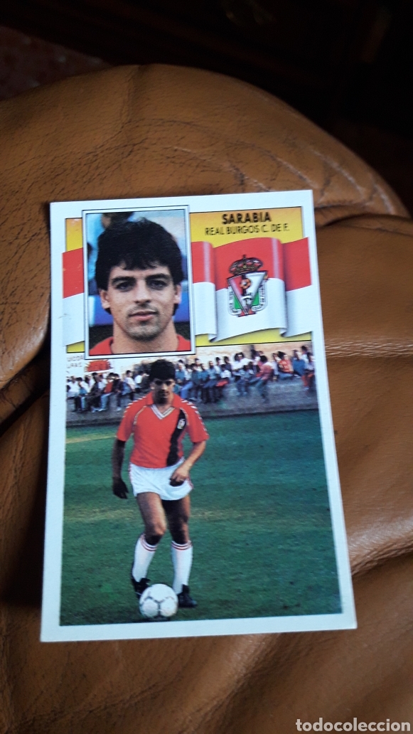 Fu&szlig;ball-Sticker: Sarabia Real Burgos liga 1990 1991 90 91 ediciones este