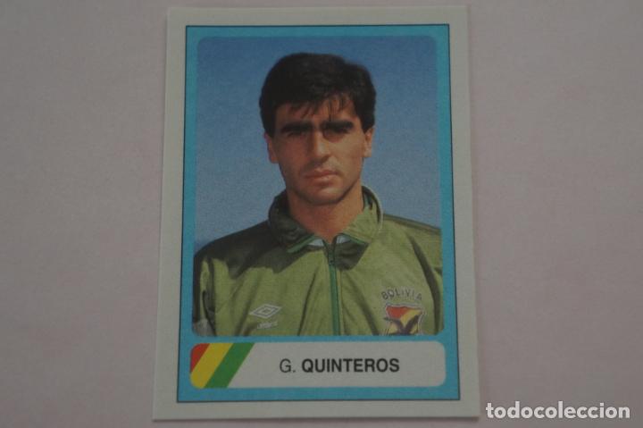 Cromos de f&uacute;tbol: CROMO DE FUTBOL QUINTEROS DE BOLIVIA SIN PEGAR N&ordm; 74 MUNDIAL USA 94 DE EDICIONES ESTADIO