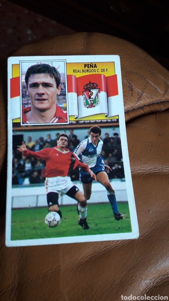 Fu&szlig;ball-Sticker: Pe&ntilde;a Real Burgos liga 1990 1991 90 91 ediciones este