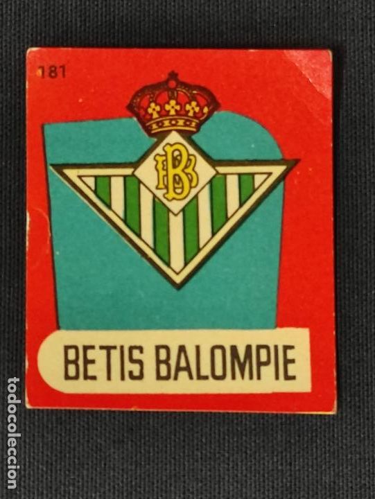 Figurine di Calcio: CROMO - N&ordm; 181 - ESCUDO BETIS BALOMPIE - 1958 1959 - 58 59 - BRUGUERA - SIN PEGAR -