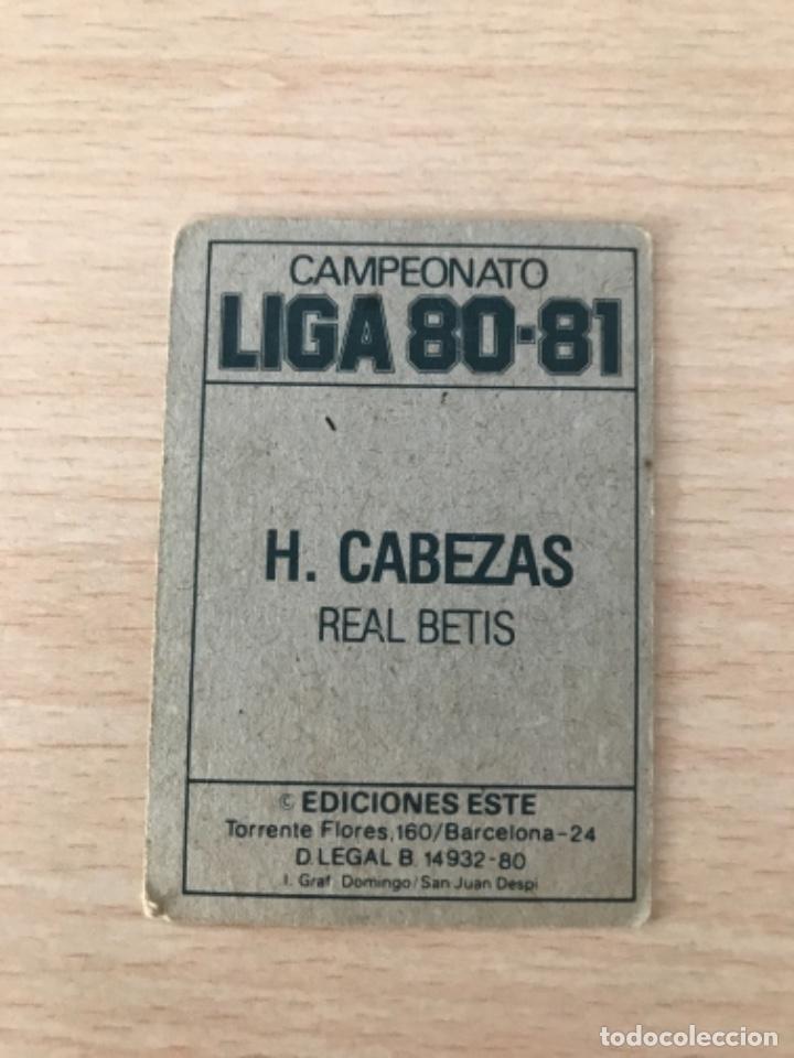 Cromos de f&uacute;tbol: Cabezas - Foto 2