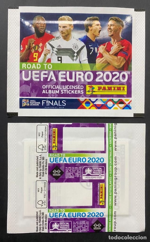 Cromos de F&uacute;tbol: SOBRE DE CROMOS SIN ABRIR ROAD TO EURO EUROCOPA 2020 20 PANINI