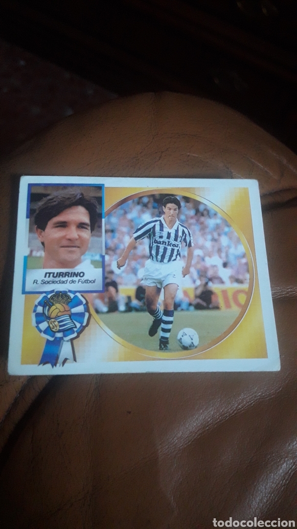 Fu&szlig;ball-Sticker: Iturrino Real Sociedad fichaje 11 liga 1994 1995 94 95 ediciones este