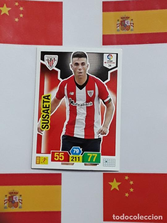 Cromos de f&uacute;tbol: ADRENALYN 2018 2019 18 19 CROMO PANINI FUTBOL N 34 ATHLETIC SUSAETA