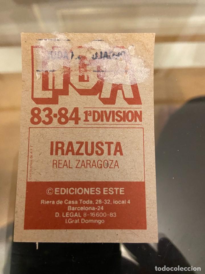 Cromos de f&uacute;tbol: este 83 84 irazusta - Foto 2