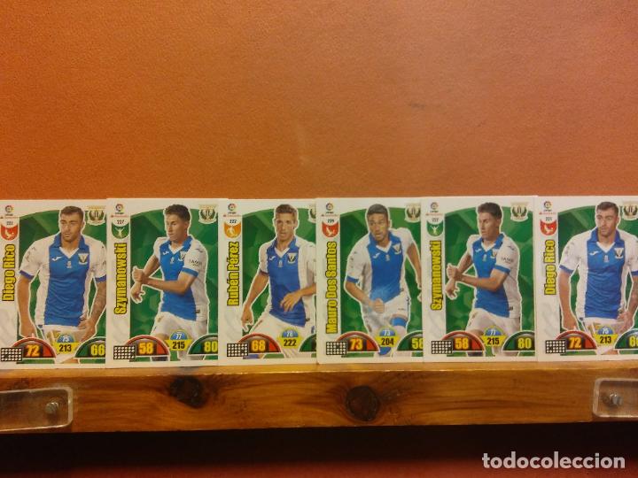 Cromos de Futebol: CLUB DEPORTIVO LEGAN&Eacute;S. LIGA SANTANDER 2017-2018. ADRENALYN. PANINI. LOTE DE CROMOS DE F&Uacute;TBOL