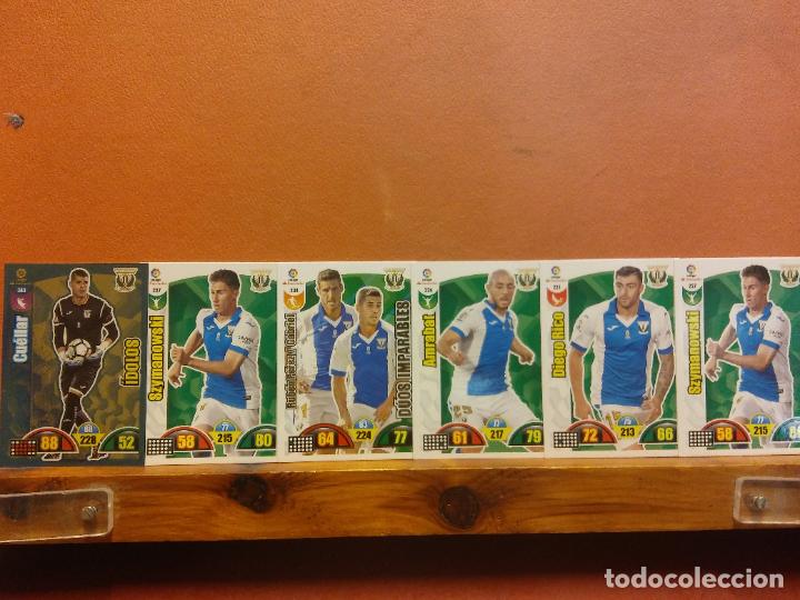 Cromos de Futebol: CLUB DEPORTIVO LEGAN&Eacute;S. LIGA SANTANDER 2017-2018. ADRENALYN. PANINI. LOTE DE CROMOS DE F&Uacute;TBOL