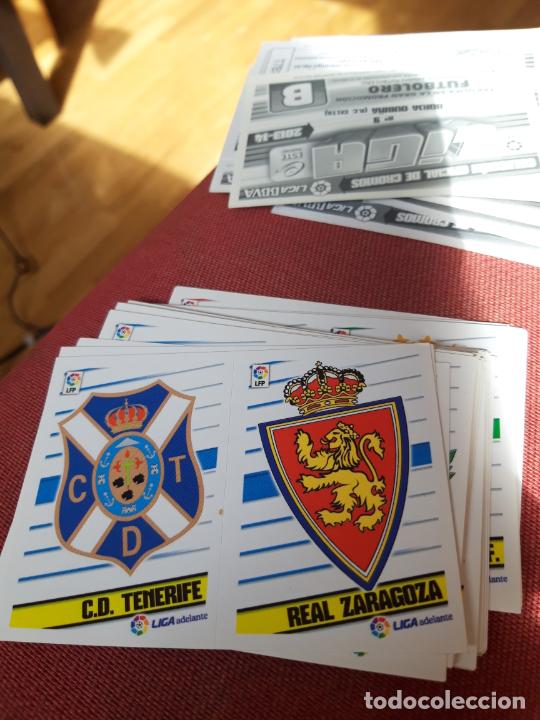 Football Stickers: Tenerife Zaragoza escudo Este 2013 2014 13 14 sin pegar
