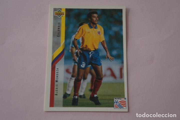 Cromos de f&uacute;tbol: CROMO DE FUTBOL ALEXIS MENDOZA DE COLOMBIA SIN PEGAR N&ordm; 31 MUNDIAL USA 94 DE UPPER DECK