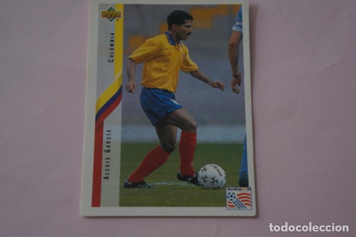 Cromos de f&uacute;tbol: CROMO DE FUTBOL ALEXIS GARCIA DE COLOMBIA SIN PEGAR N&ordm; 35 MUNDIAL USA 94 DE UPPER DECK