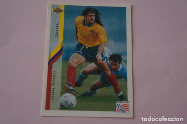 Cromos de f&uacute;tbol: CROMO DE FUTBOL LEONAL ALVAREZ DE COLOMBIA SIN PEGAR N&ordm; 38 MUNDIAL USA 94 DE UPPER DECK