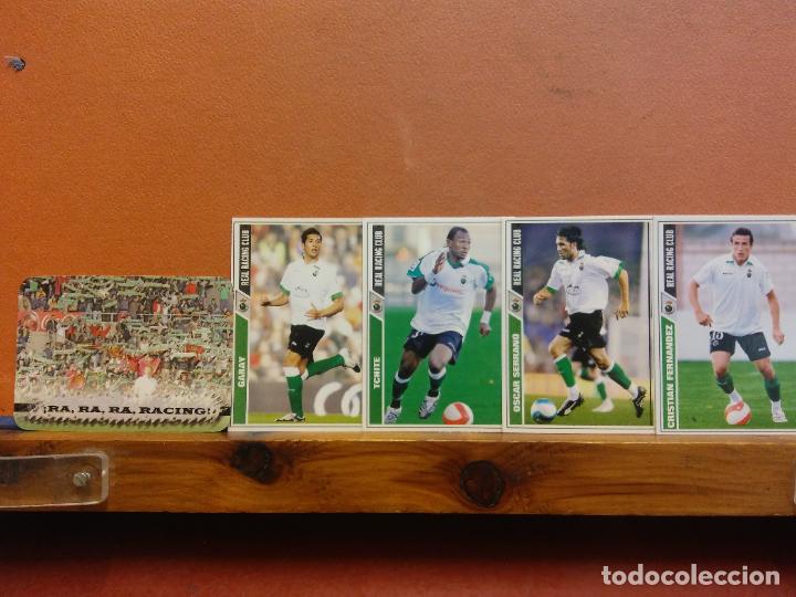Football Stickers: REAL RACING CLUB. LIGA 2007-2008. LOTE DE CROMOS DE F&Uacute;TBOL.