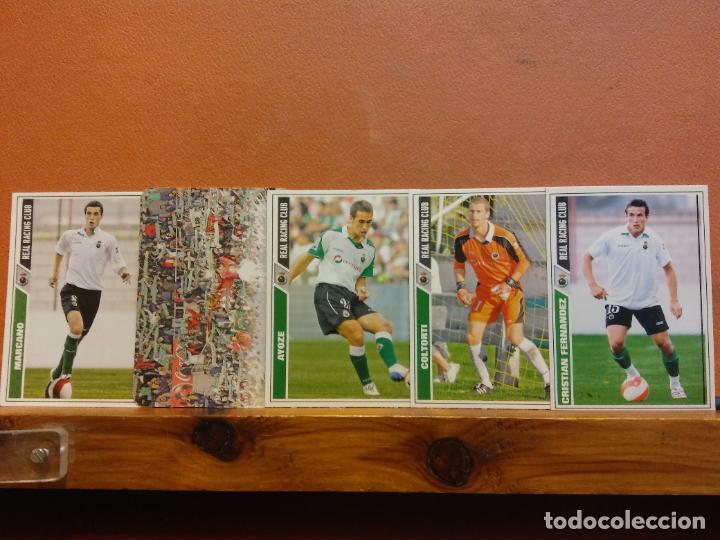 Football Stickers: REAL RACING CLUB. LIGA 2007-2008. LOTE DE CROMOS DE F&Uacute;TBOL.