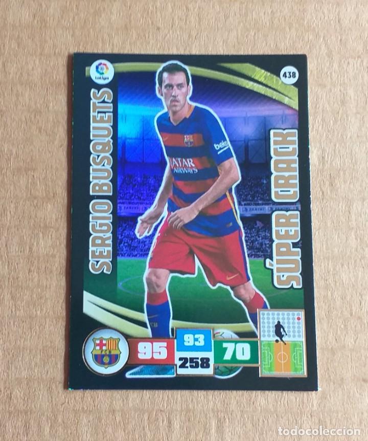 Figurine di Calcio: Cromo n&ordm; 438 Sergio Busquets Barcelona S&Uacute;PER CRACK Adrenalyn 2015-2016 de Panini. Nuevo.
