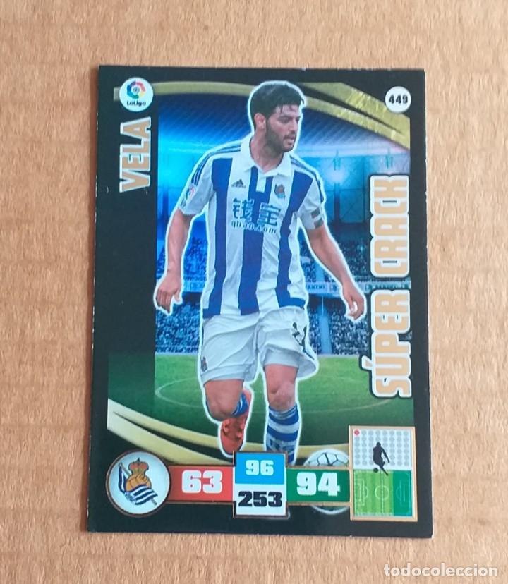 Cromos de f&uacute;tbol: Cromo n&ordm; 449 Vela Real Sociedad S&Uacute;PER CRACK Adrenalyn 2015-2016 de Panini. Nuevo.