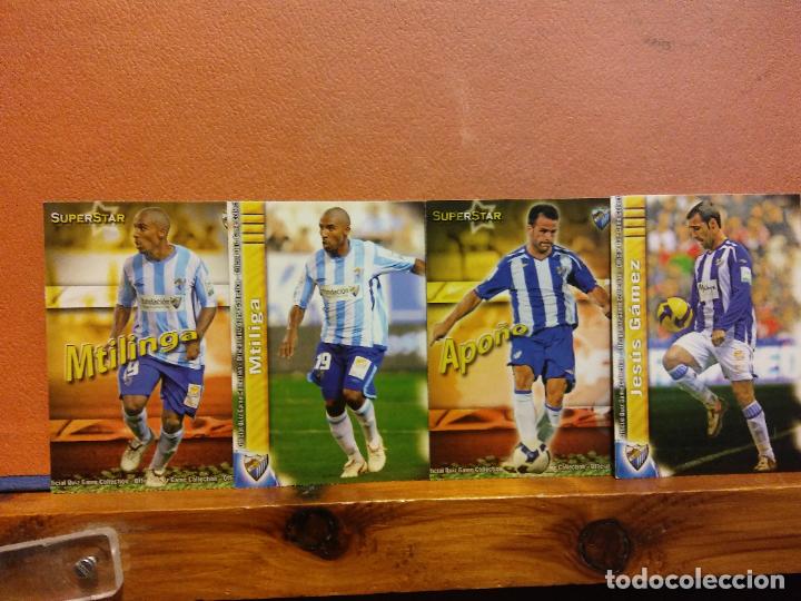 Football Stickers: M&Aacute;LAGA CLUB DE F&Uacute;TBOL. LIGA DE F&Uacute;TBOL PROFESIONAL 2009-2010. LOTE DE CROMOS DE F&Uacute;TBOL
