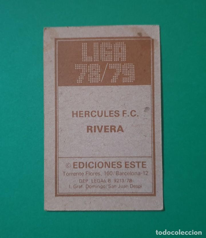 Cromos de f&uacute;tbol: RIVERA - H&Eacute;RCULES - EDICIONES ESTE 1978-79 - 78/ 79 (DESPEGADO) - Foto 2