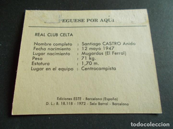 Cromos de f&uacute;tbol: ESTE 72-73 CASTRO CELTA RECUPERADO - Foto 2