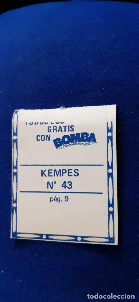 Cromos de f&uacute;tbol: 79 80 BOMBA VALENCIA KEMPES - Foto 2