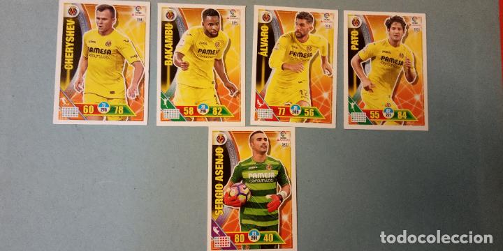 Cartes &agrave; collectionner de Football: VILLARREAL CLUB DE F&Uacute;TBOL. LA LIGA SANTANDER. ADRENALYN 2016-17. PANINI. LOTE DE CROMOS NUEVOS.