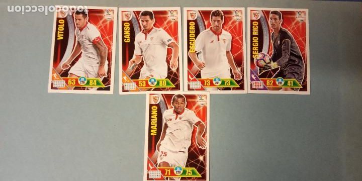 Cartes &agrave; collectionner de Football: SEVILLA CLUB DE F&Uacute;TBOL. LA LIGA SANTANDER. ADRENALYN 2016-17. LOTE DE CROMOS NUEVOS.