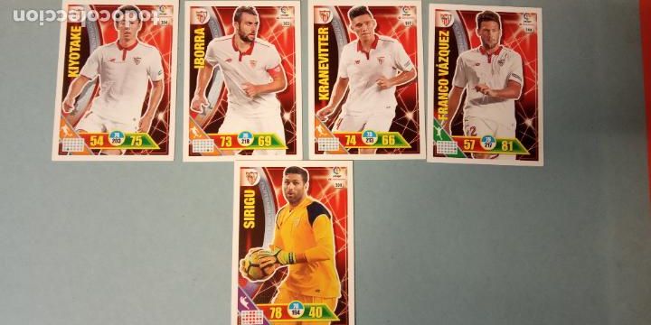 Cartes &agrave; collectionner de Football: SEVILLA CLUB DE F&Uacute;TBOL. LA LIGA SANTANDER. ADRENALYN 2016-17. LOTE DE CROMOS NUEVOS.