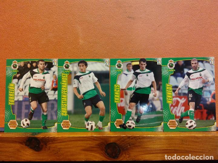 Football Stickers: REAL RACING CLUB. LIGA DE F&Uacute;TBOL PROFESIONAL 2011-2012. PANINI. LOTE DE CROMOS DE F&Uacute;TBOL