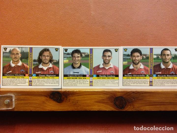Football Stickers: CITADELLA. LIGA ITALIANA 2001. LOTE DE CROMOS DE F&Uacute;TBOL