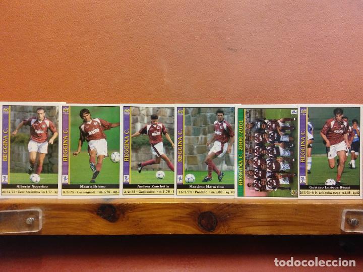Football Stickers: REGGINA C. LIGA ITALIANA 2001. LOTE DE CROMOS DE F&Uacute;TBOL