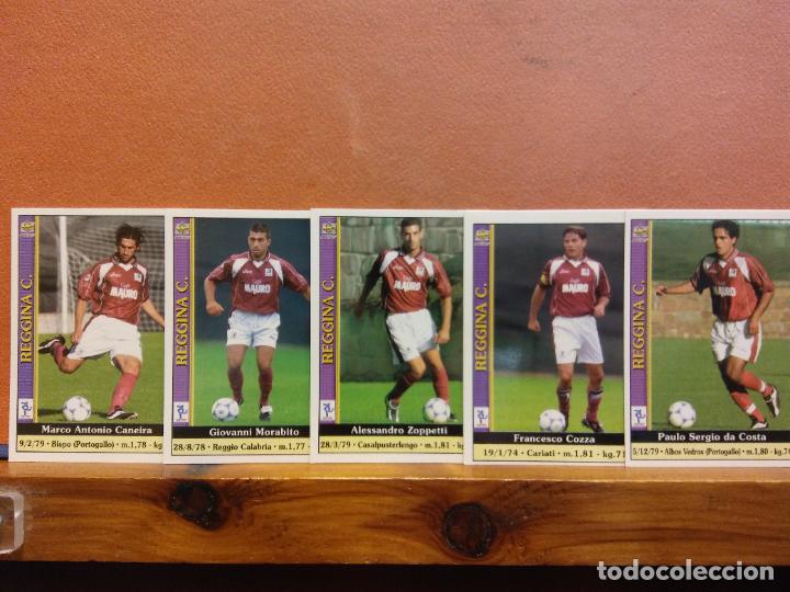 Football Stickers: REGGINA C. LIGA ITALIANA 2001. LOTE DE CROMOS DE F&Uacute;TBOL