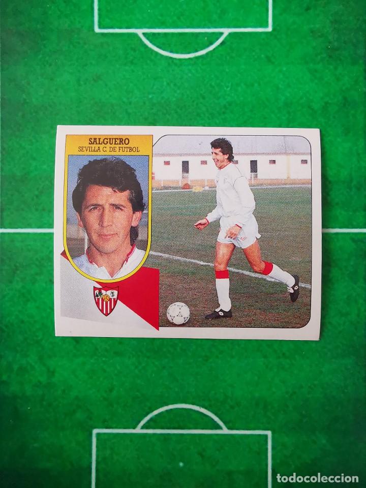 Cartes &agrave; collectionner de Football: CROMO FUTBOL ADHESIVO LIGA ESTE 91 92 SIN PEGAR 1991 1992 SALGUERO SEVILLA CF