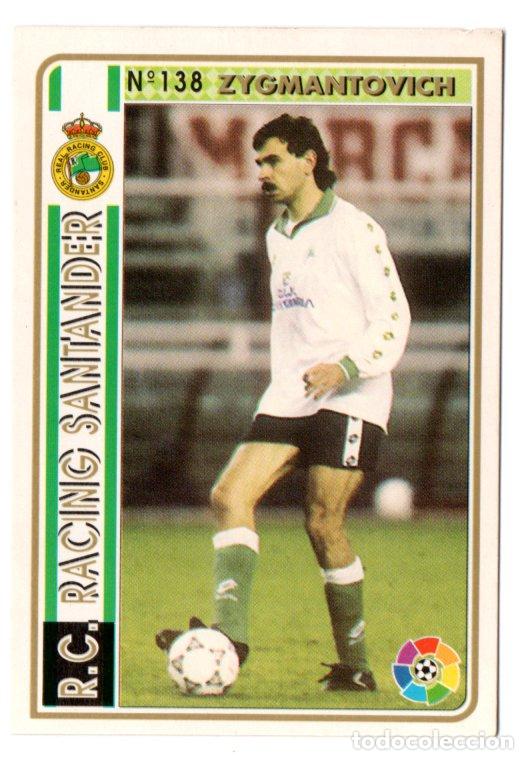 Fu&szlig;ball-Sticker: CROMO - MUNDI CROMO FICHAS - RACING SANTANDER - N&ordm; 138 - ZYGMANTOVICH - LIGA 94 95 1994 1995 - LFP