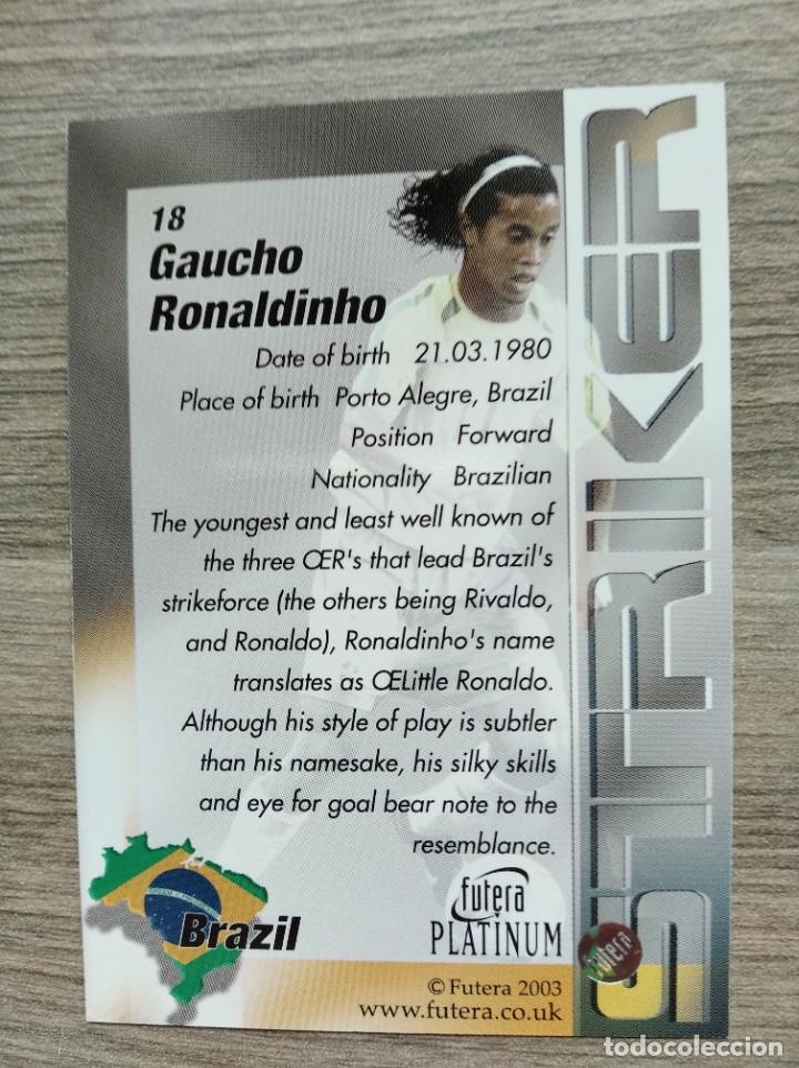 futera platinum,brasil,ronaldinho rookie 2003 - Buy Collectible