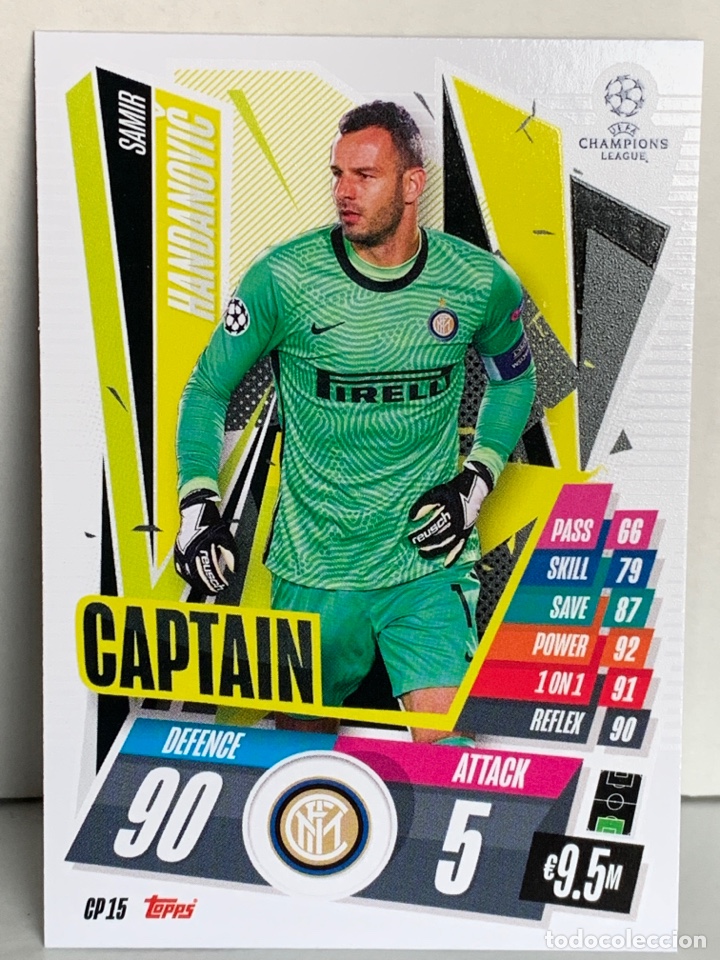 Cromos de f&uacute;tbol: Handanovic Inter Captain Match Attax Extra 2021 Topps - Foto 1