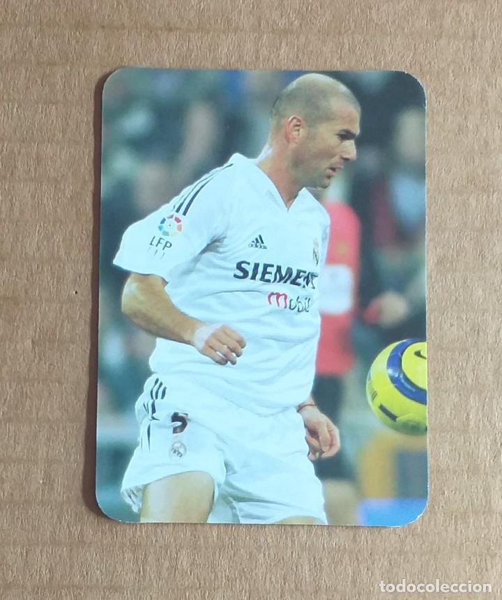 Cromos de f&uacute;tbol: Cromo n&ordm; 547 Zidane Real Madrid Mundicromo 2005-2006. Nuevo de sobre.
