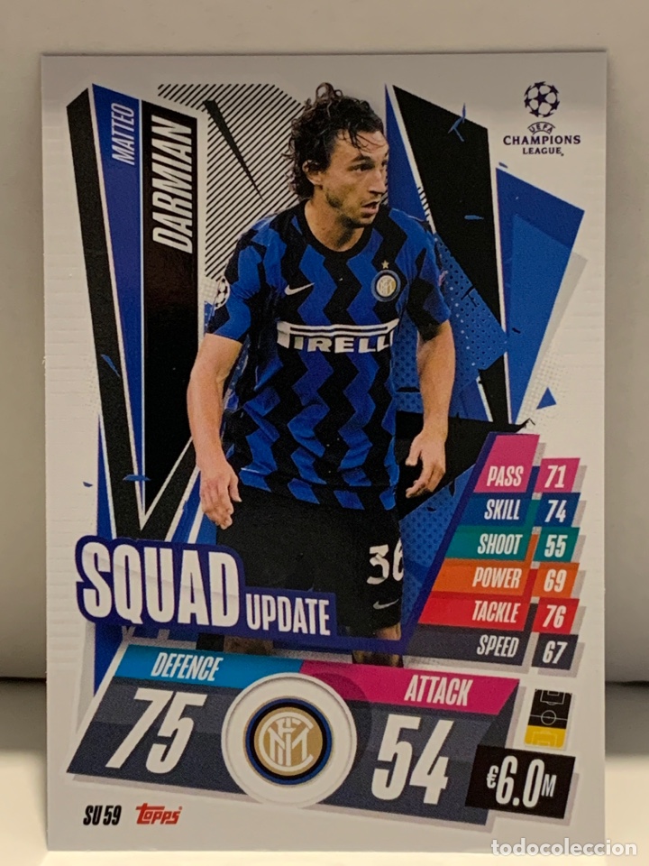 Cromos de f&uacute;tbol: Darmian Inter Squad Update Match Attax Extra 2021 Topps - Foto 1