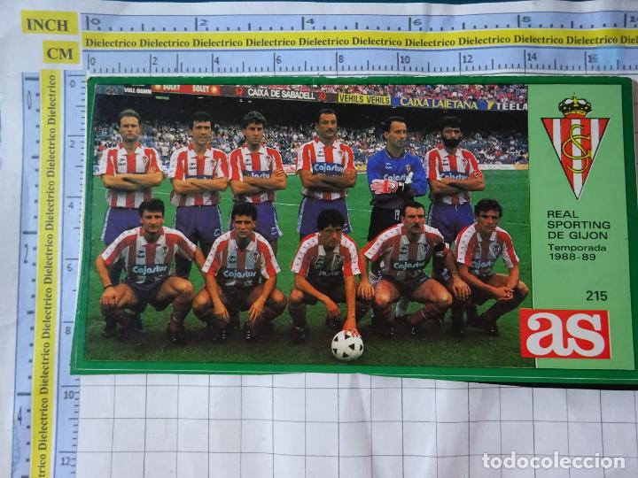 Cartes &agrave; collectionner de Football: CROMO PEGATINA F&Uacute;TBOL ASES LIGA FUTBOL 88 89 1988 1989 DIARIO AS 215 PLANTILLA EQUIPO SPORTING GIJON